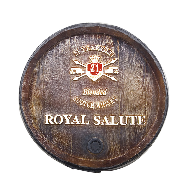 Barril decorativo de parede pequeno - Royal Salute Whisky